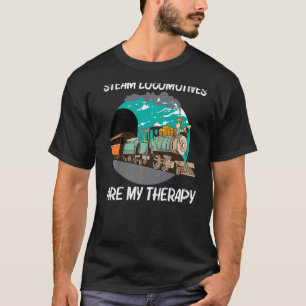 Cool Steam Locomotive For Men Women Railroad Train T-Shirt