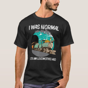 Cool Steam Locomotive For Men Women Railroad Train T-Shirt