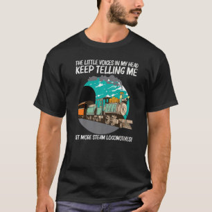 Cool Steam Locomotive For Men Women Railroad Train T-Shirt