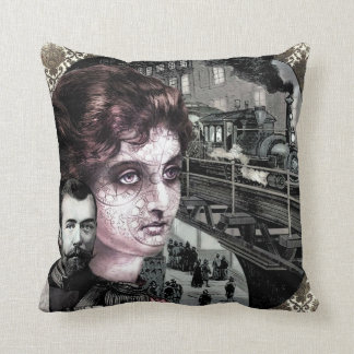 Cool Steam Punk Art Design Throw Pillow