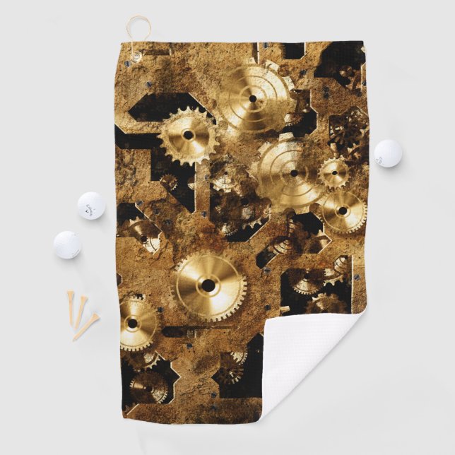 Cool Steampunk Design Golf Towel (InSitu)