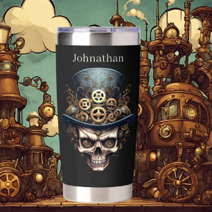 Cool steampunk lovers add name insulated tumbler