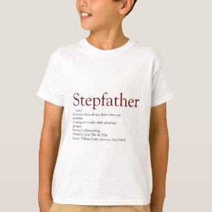 Cool Stepfather, Stepdad Definition Fun Gray kids T-Shirt