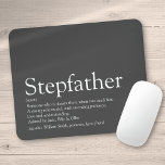 Cool Stepfather, Stepdad Definition Fun Grey Mouse Mat<br><div class="desc">Personalise for your special stepfather or stepdad to create a unique gift for Father's day,  birthdays,  Christmas or any day you want to show how much he means to you. An ideal way to show him how amazing he is every day. Designed by Thisisnotme©</div>