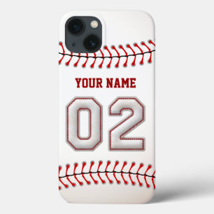 Cool Stitched Baseball Number 2 iPhone 13 Case