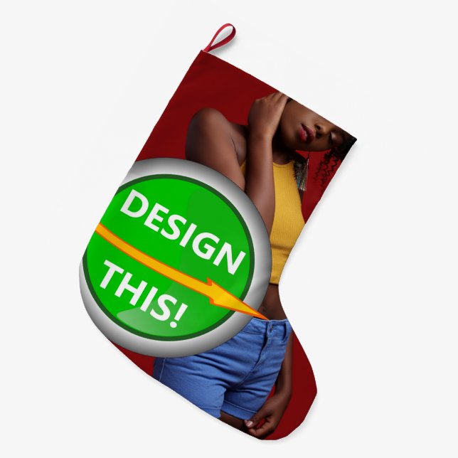 COOL! Stocking Large - Brushed Poly - 2 Sided (Front (Hanging))