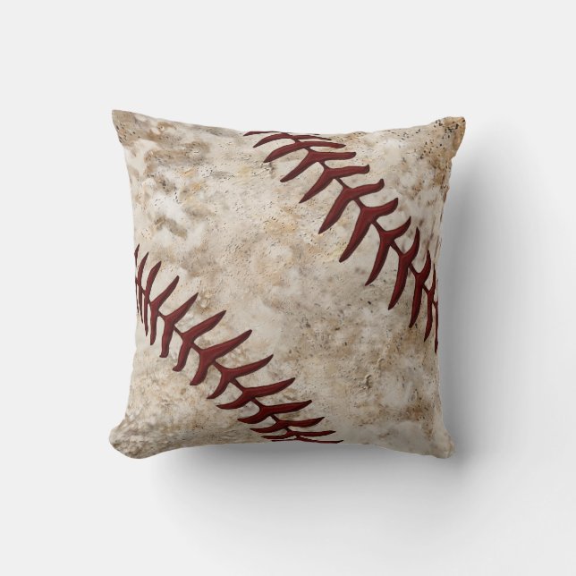 Cool Stone Look Baseball Pillow gift ideas (Front)