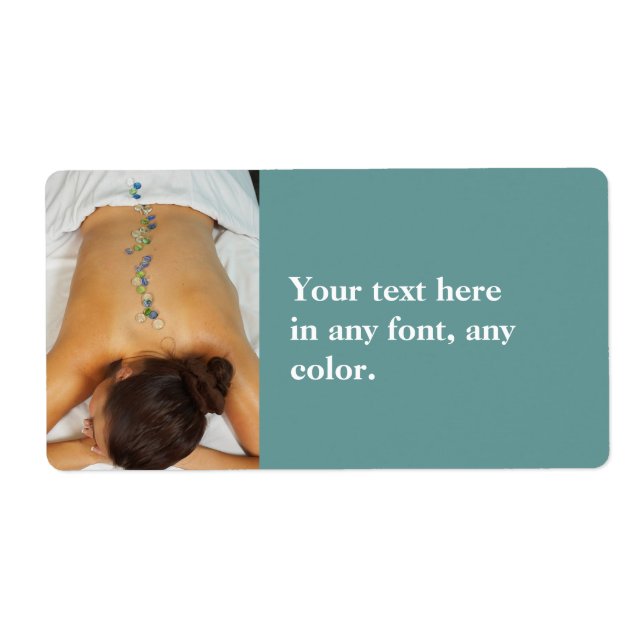 Cool Stone Massage Label (Front)