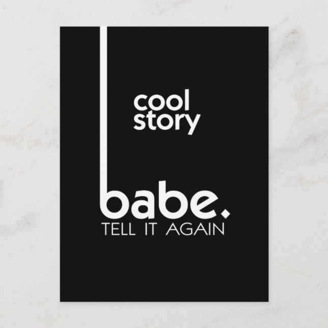 Cool Story Babe Postcard (Front)
