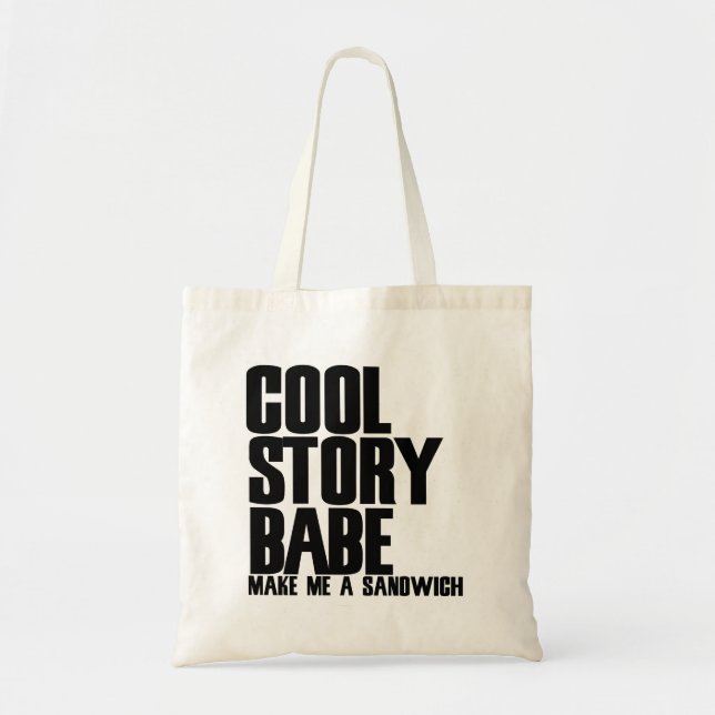 Cool Story Bro Parody Tote Bag (Front)