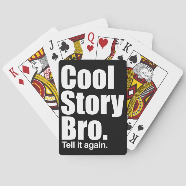 Cool Story Bro. Playing Cards (Back)