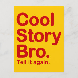 Cool Story Bro. Postcard
