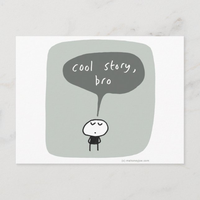 Cool story bro... postcard (Front)