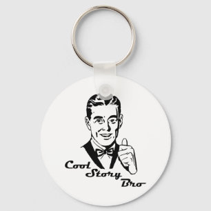 Cool Story Bro Vintage Retro Key Ring
