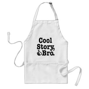 Cool Story Bro with Thumbs Up Standard Apron
