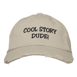 COOL STORY DUDE! EMBROIDERED HAT