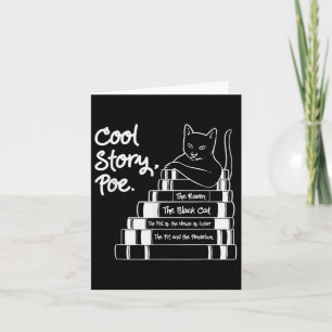 Cool Story Poe Black Cat Edgar Allan Poe  Card