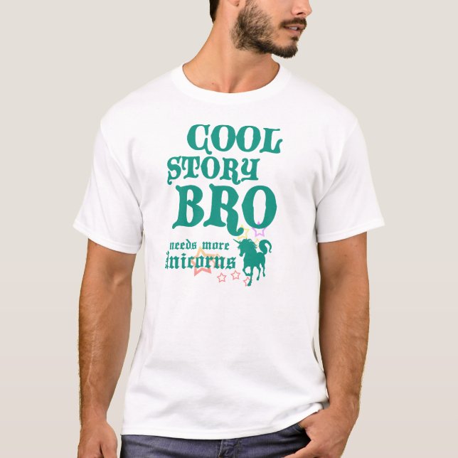 Cool Story Unicorns T-Shirt (Front)