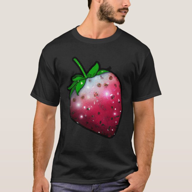 Cool strawberry fruit art strawberry  farmer 2 T-Shirt (Front)