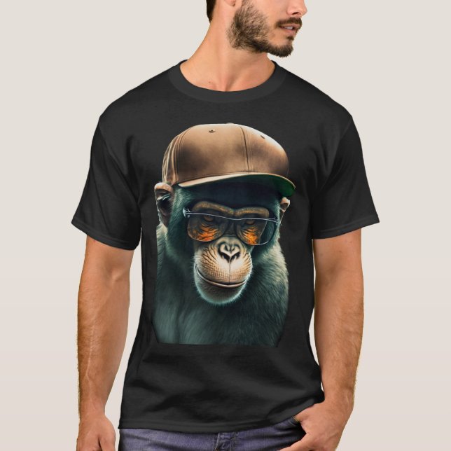 Cool Street Wear Chimp T-Shirt (Front)