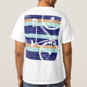 cool & striped, bicycle-culture, graphic bike T-Shirt