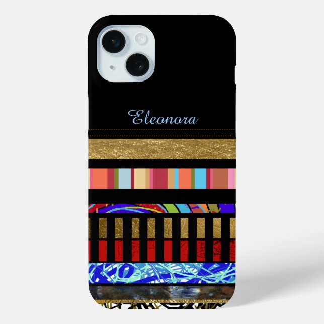cool stripes to add name Case-Mate iPhone case (Back)