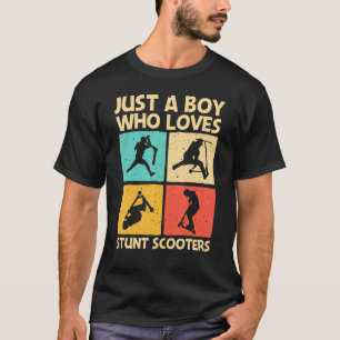 Cool Stunt Scooter For Boys Kids Scootering Scoote T-Shirt