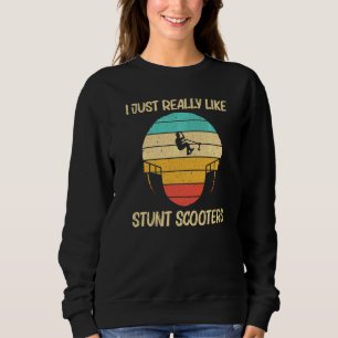 Cool Stunt Scooter For Men Women Electric Scooter Sweatshirt