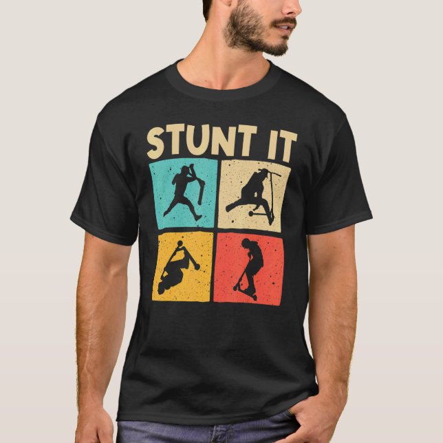 Cool Stunt Scooter For Men Women Scootering Scoote T-Shirt (Front)