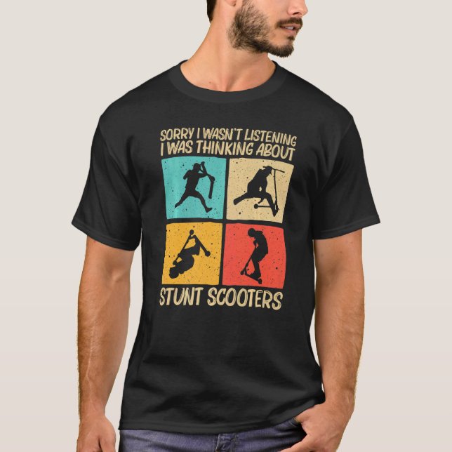 Cool Stunt Scooter For Men Women Scootering Scoote T-Shirt (Front)