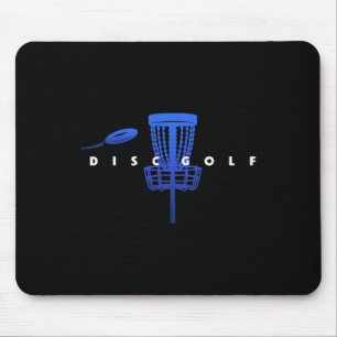 Cool Stylised Disc Golf With Sket And Disc - Disc Mouse Mat