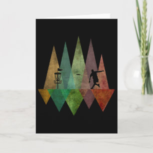 Cool Stylised Geometric Disc Golf Card