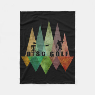 Cool Stylised Geometric Disc Golf Sket And Disc Di Fleece Blanket