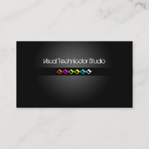 Cool / Stylish fluorescent diamond shapes Business Card
