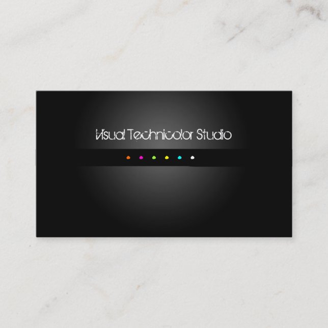 Cool / Stylish fluorescent dots Business Card (Front)