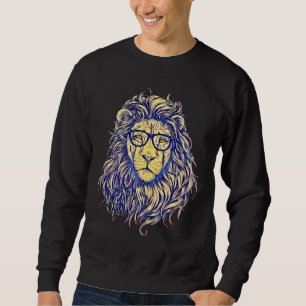 Cool Stylish Hipster Lion Sweatshirt