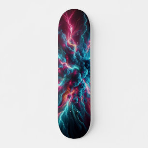 cool stylish neon design skateboard