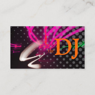 Cool / Stylish neon lights/fluorescent colours Business Card