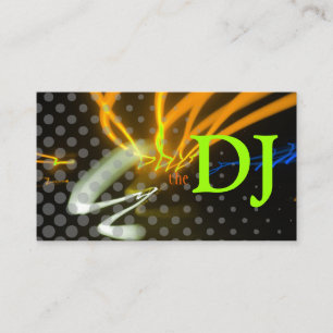 Cool / Stylish neon lights/fluorescent orange Business Card