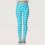 Cool Stylish Teal Light Blue Polka Dots Leggings<br><div class="desc">2024</div>