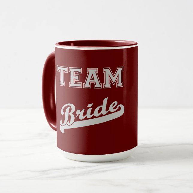 Cool Stylish Team Bride Mug (Front Left)