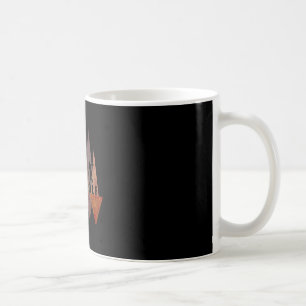 Cool Stylized Geometric Disc Golf Sket And Disc Di Coffee Mug