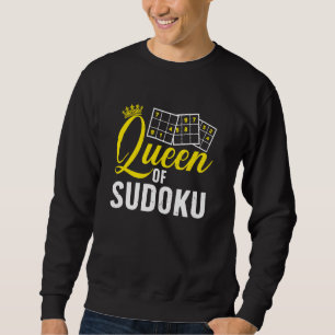 Cool Sudoku Art For Women Girls Sudoku Player Sudo Sweatshirt