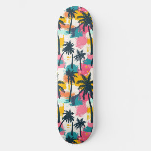 Cool Summer Beach Palm Designed Skateboard
