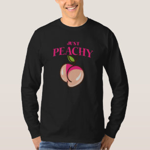 Cool Summer Fruit Retro Just Peachy & keep it Peac T-Shirt