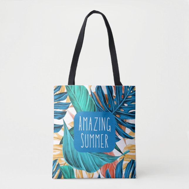 Cool summer holiday tote bag (Front)
