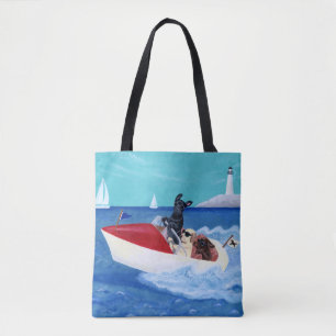 Cool Summer Labradors Painting Tote
