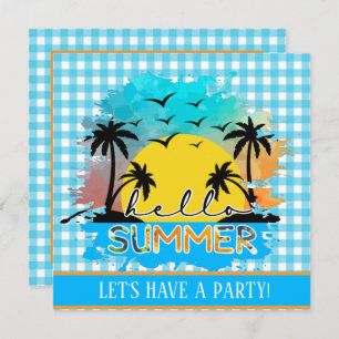 cool Summer lovers party Invitation