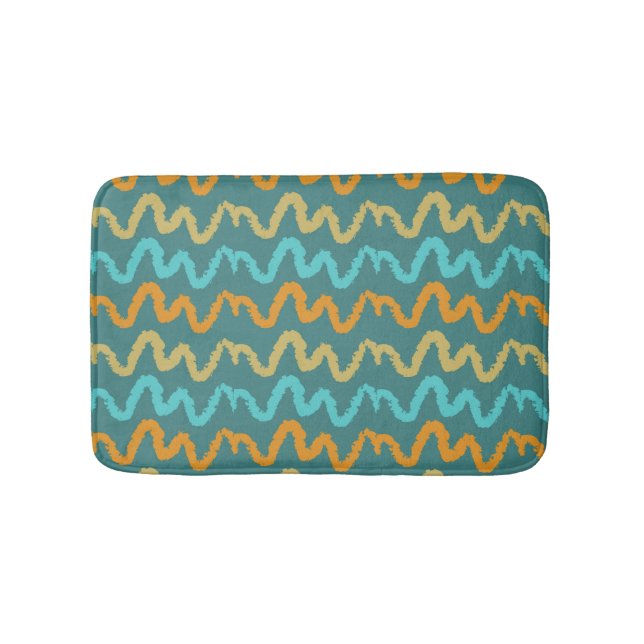 Cool Summer Pattern Bath Mat (Front)
