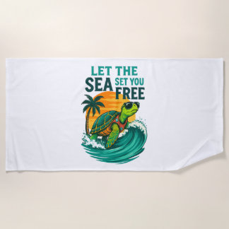 Cool Summer – Sea Turtle Vibes Beach Towel